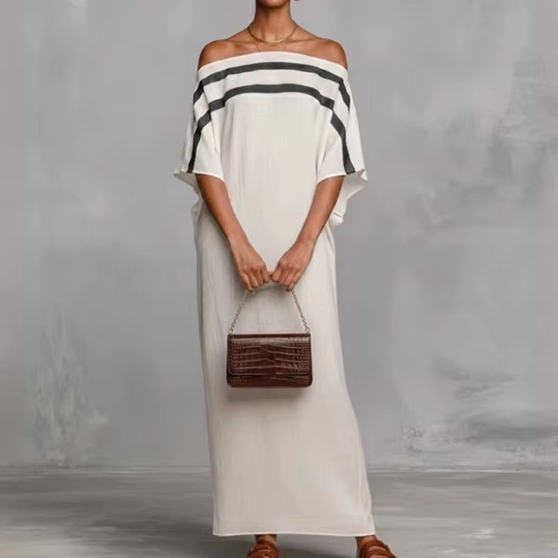 Beach Style Long Sleeve Maxi Dress