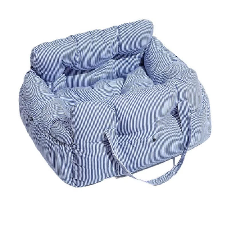 Travel Booster Car Seat – Cozy, Secure, and Stylish for Every Pet Adventure!