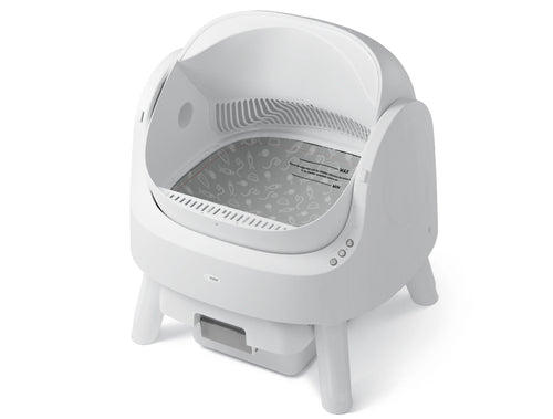 Beginner-Friendly Plastic Automatic Litter Box | App-Free Eco-Friendly Large Capacity Auto Cat Toilet Easy Clean Odor